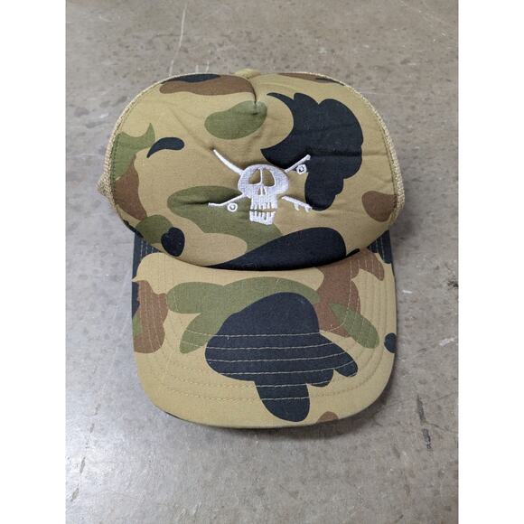 Stussy x Bape - Pirate Trucker Hat / one size / Army Fatigue